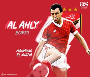 Los Diablos Rojos de Egipto son uno de los clubes más exitosos del mundo. Ostenta 41 ligas locales, 36 copas, 10 supercopas y 8 Ligas de Campeones africanas. De hecho, son el segundo equipo con más laureles internacionales en sus vitrinas, solo detrás del Real Madrid.
Mahmoud El Khatib, popularmente llamado 'Bibo', es la figura histórica del club. Al Ahly fue el único equipo en sus 16 años de carrera y actualmente es su presidente.