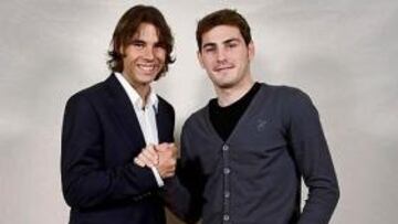 <strong>MALARIA.</strong> Mañana se medirán el equipo de amigos de Rafa Nadal y el equipo de amigos de Iker Casillas en un partido contra la malaria.