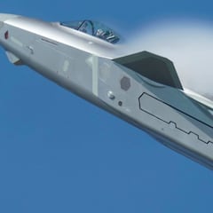 Un 'dragón' de dos cabezas, el avión más moderno de China