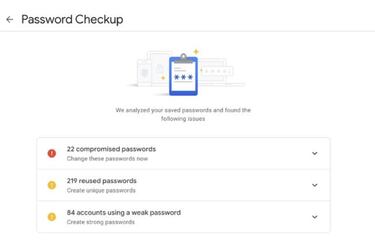 Google te dice si tus contraseñas guardadas son seguras