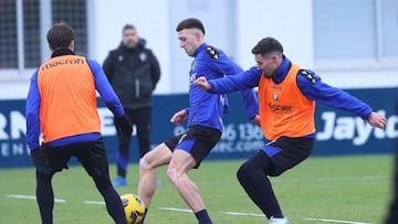 Entrenamiento de Osasuna en Tajonar.