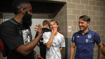 La broma entre James Harden y Luka Modric