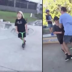 Un vídeo muestra a un padre agrediendo a los abusones de su hijo en un skatepark de Australia