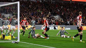 Brentford defender Kristoffer Ajer scored a dramatic injury time leveller against Manchester United but it’s not the latest goal of the season.