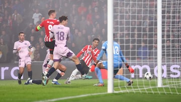 EINDHOVEN, NETHERLANDS - NOVEMBER 05: Malik Tillman of PSV Eindhoven scores his team's second goal during the UEFA Champions League 2024/25 League Phase MD4 match between PSV Eindhoven and Girona FC at PSV Stadion on November 05, 2024 in Eindhoven, Netherlands. (Photo by Dean Mouhtaropoulos/Getty Images)
PUBLICADA 06/11/24 NA MA01 1COL