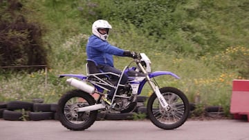 Walo Frías cumplió su sueño y volvió a subirse a una moto.