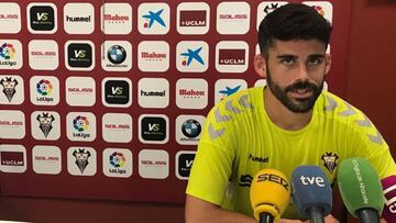 José Antonio Caro comparece en rueda de prensa en la previa del partido ante Las Palmas.
