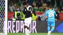 Yunus Musah, tras fallar el penalti.