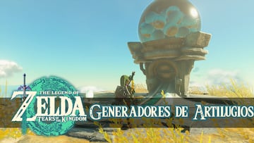 the legend of zelda tears of the kingdom nintendo switch guia artilugios zonnan donde obtenerlos generadores ubicaciones