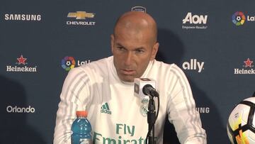 Zidane: "Estoy muy contento con la plantilla que tengo"