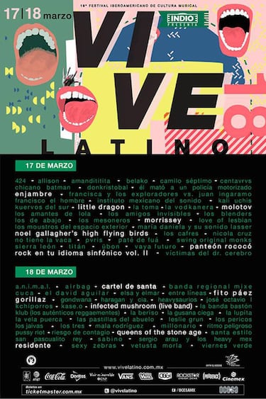 Cartel de la Decimonovena Edición del Vive Latino