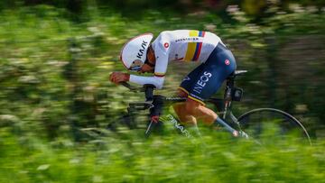 Daniel Mart&iacute;nez en la etapa 21 del Giro de Italia