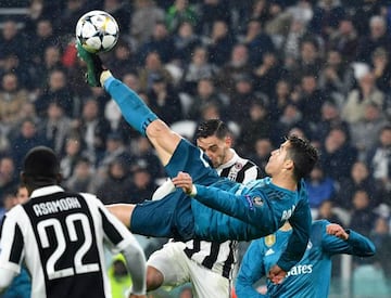 La chilena de Cristiano en el partido de cuartos ante la Juventus.