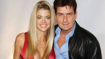 Charlie Sheen y Denise Richards cuando eran pareja.