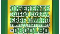 'A diferencia de Diego Costa, este coche enorgullece a Brasil'