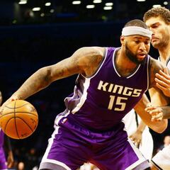 37 puntos y 11 rebotes del mejor DeMarcus Cousins en Brooklyn