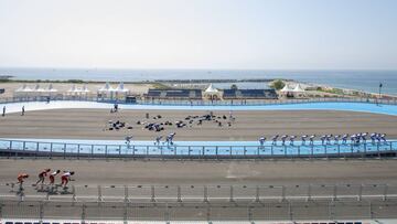 La pista de velocidad de los Wolrd Roller Games Barcelona 2019.
