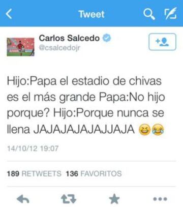 Carlos Sacedo sabe que una Chiva siempre contará con el apoyo de su padre.