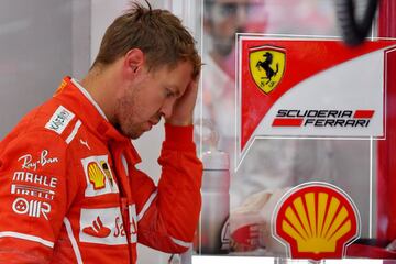 Sebastian Vettel durante la tercera sesión. 