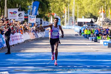 Werkuha Getachew durante la Zurich Rock ‘n’ Roll Running Series.