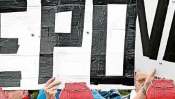 Manifestación contra el dopaje