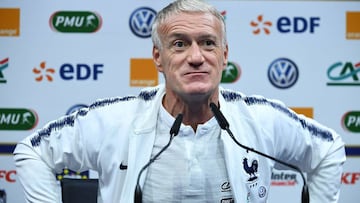 Deschamps durante una conferencia de prensa.