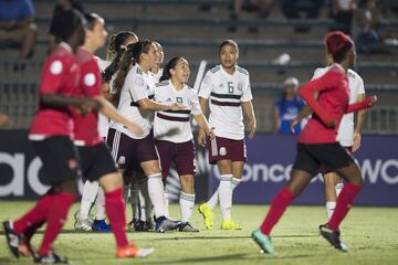 México le pasó por encima a la selección de Trinidad y Tobago y le anotó y ganó 4 goles por 1; Charlyn Corral se hizo presente en el marcador con 2 anotaciones.