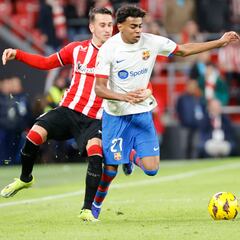 Lamine eclipsa a Raphinha