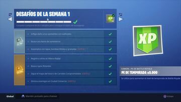 Desafíos de la Semana 1 de la Temporada 5 de Fortnite Battle Royale