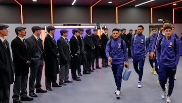 La llegada del Atlético al Metropolitano.