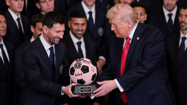 Trump llena de elogios a Messi durante su visita a la Casa Blanca con Inter Miami