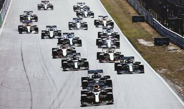 Salida en el Gran Premio de Países Bajos. 