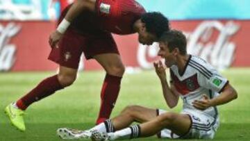 Pepe se encara con Müller
