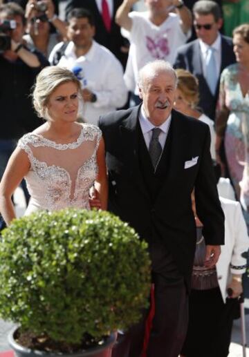 Vicente del Bosque y su hija Gema.