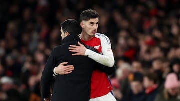 Havertz alza la mano con el Arsenal