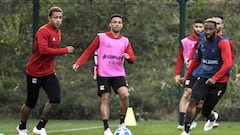 Lyon entrenando.