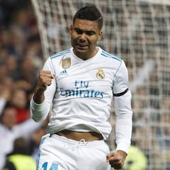 Casemiro, de área a área: 5º goleador del Madrid en 2017