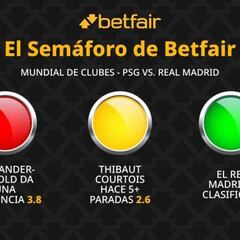 El Semáforo de Betfair: PSG vs. Real Madrid - Mundial de Clubes