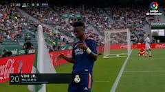 El golazo de Vinicius para abrir su doblete ante el Elche