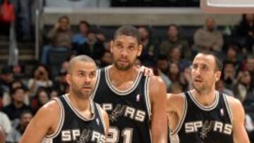 Parker, Duncan y Ginóbili.