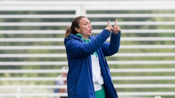 María Pry durante un partido del Betis.