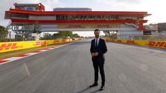 Roger Torrent, presidente del Circuit, delante del nuevo 'Rooftop'.