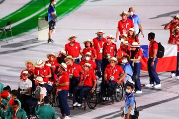 El desfile de Chile en la inauguración de los Juegos Paralímpicos