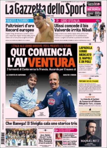 Portadas de la prensa mundial