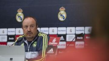 Rafa Benítez, en sala de prensa.