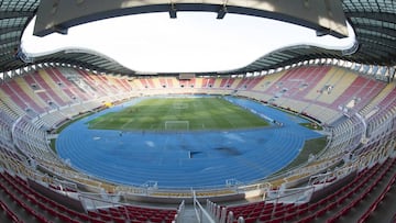 La Selección, comandada en aquel entonces por Vicente del Bosque, jugó el 12 de agosto de 2009 el partido inaugural del Filipo II ante Macedonia.