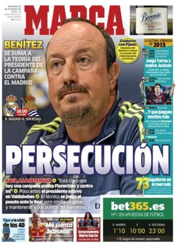 Portadas de la prensa mundial