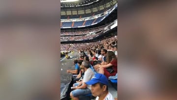 Real Madrid fans chant: "We want Mbappé!" during Eden Hazard's presentation