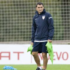 Valverde en la pizarra: sólo en Valencia probó el 4-3-3