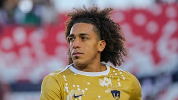 Adalberto Carrasquilla of Pumas during the 5th round match between Atletico de San Luis and Pumas UNAM as part of the Liga BBVA MX, Torneo Clausura 2025 at Alfonso Lastras Stadium, on February 02, 2025 in San Luis Potosi, Mexico.